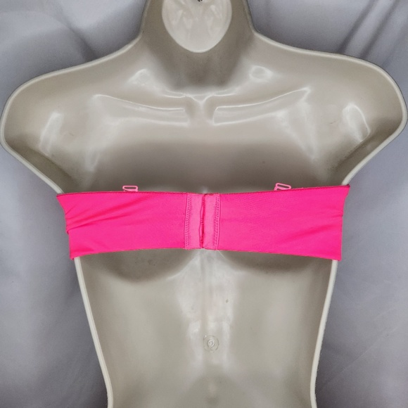 Victoria's Secret Very Sexy Strapless Multiway Hot Pink Purple Lace Bra Size 36D - Picture 6 of 14